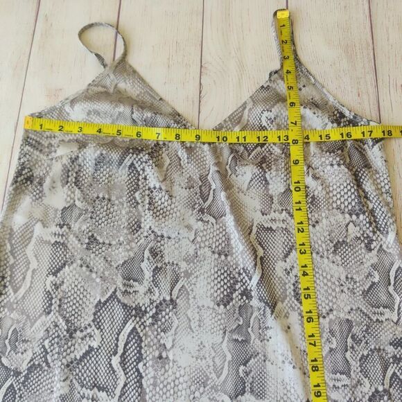 White House Black Market python snake print slip dress sz 8 - Picture 5 of 8
